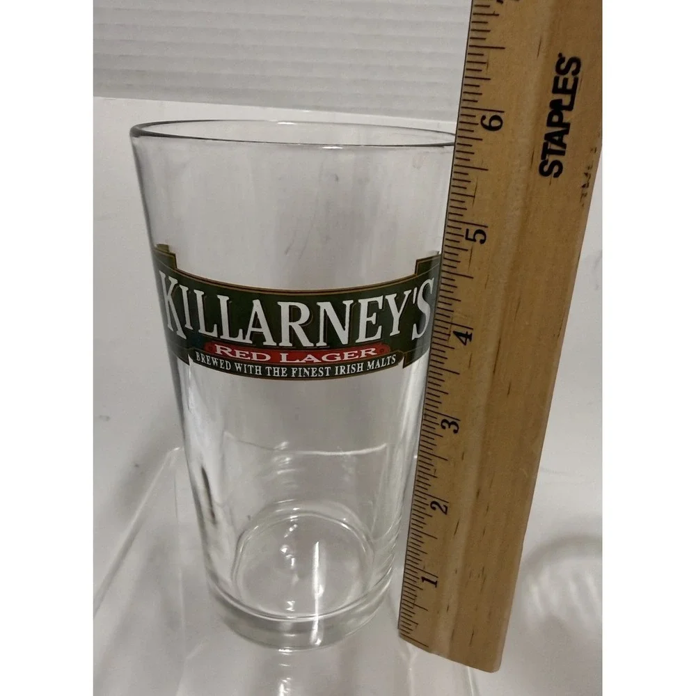 Killarney's Red Lager Pint Glass Irish Beer Barware Pub Style 6